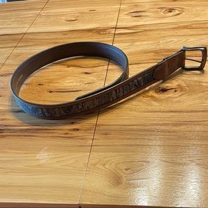 Nocona Brown Leather Belt